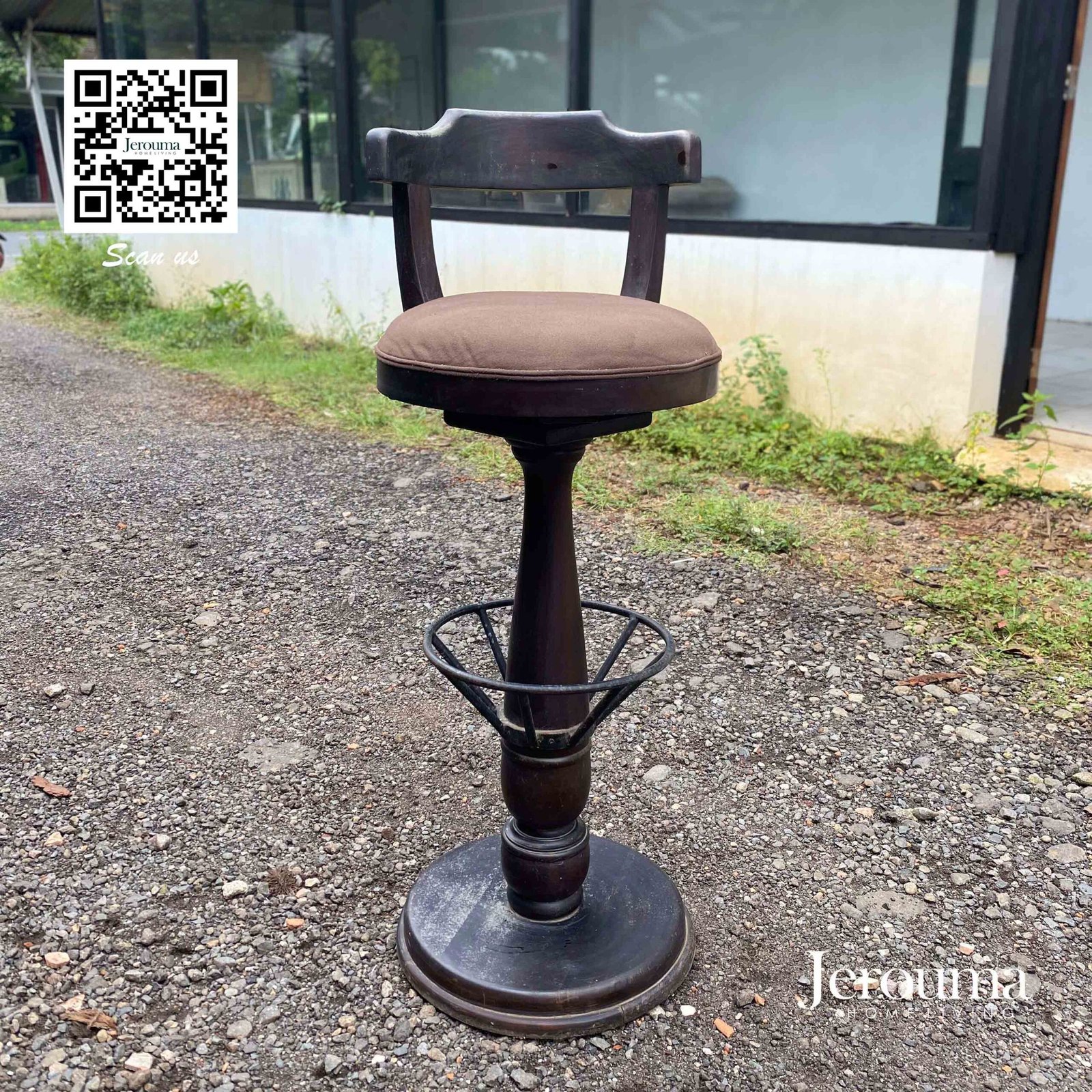 Cowboy Bar Stool Kaki Besi - Jerouma Living