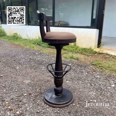Cowboy Bar Stool Kaki Besi - Jerouma Living