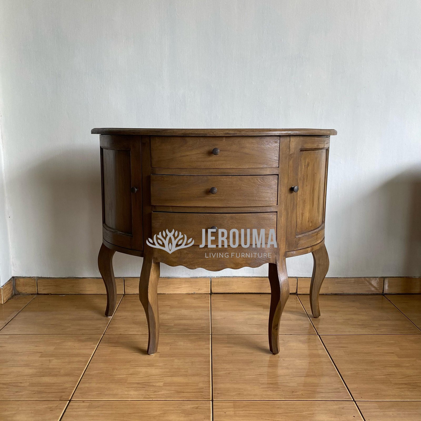 Classic Drawers Walnut Brown - Jerouma Living
