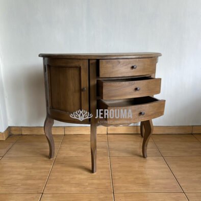Classic Drawers Walnut Brown - Jerouma Living