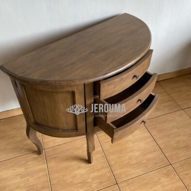 Classic Drawers Walnut Brown - Jerouma Living