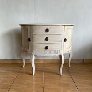 Jerouma Living Classic Drawers White Wash Console Table
