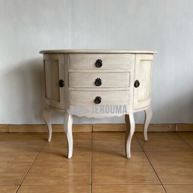 Jerouma Living Classic Drawers White Wash Console Table