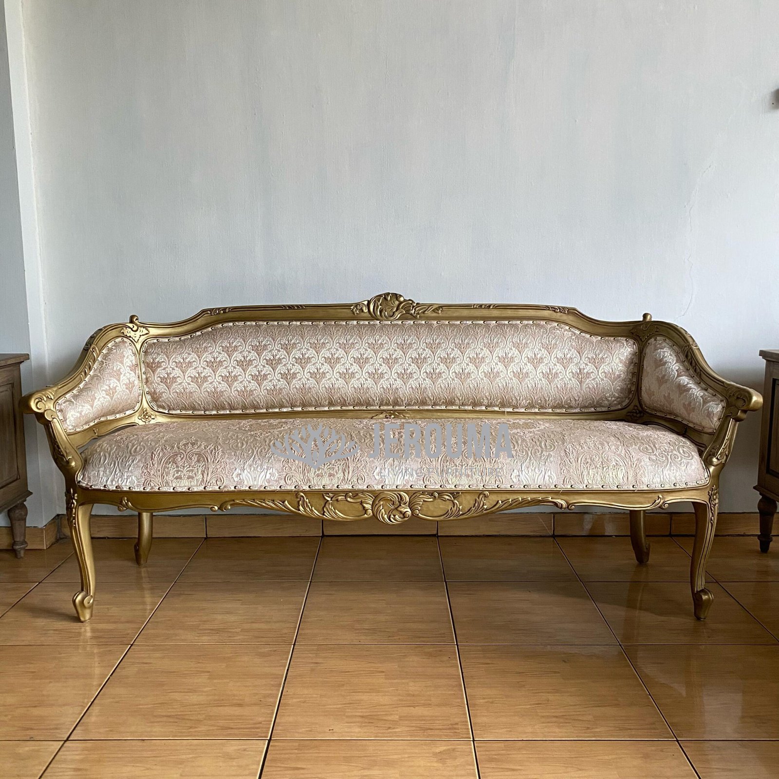Pride Turkish Prince Sofa Gold finish Touch - Jerouma Living
