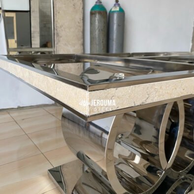 Audii Style Meja Makan Stainless Steel for Modern Living