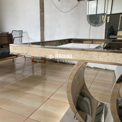 Audii Style Meja Makan Stainless Steel for Modern Living