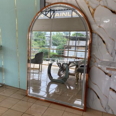 Luxury standing mirror lighting stainless steel