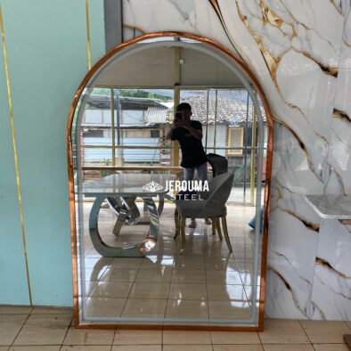 Luxury standing mirror lighting stainless steel