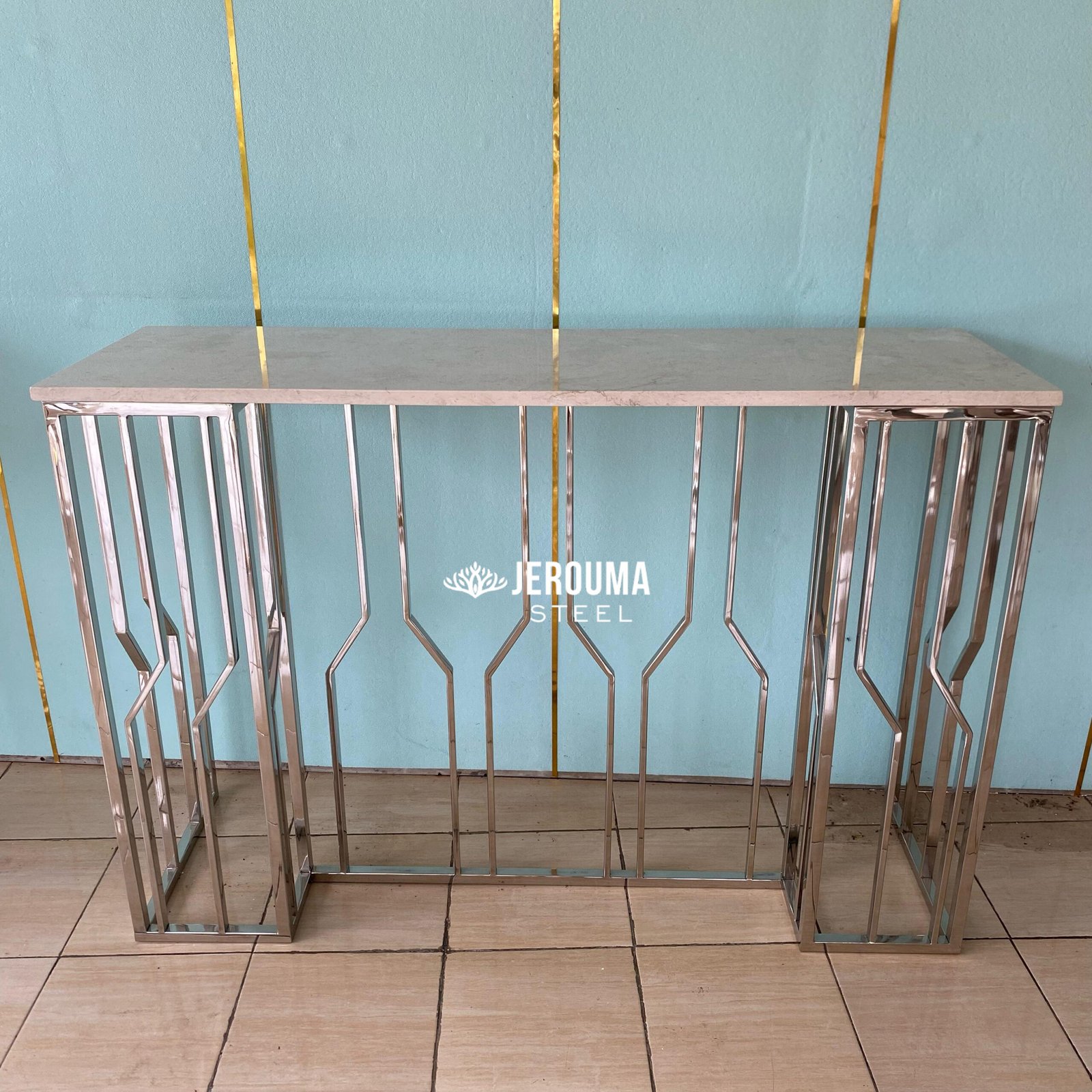 Meja console vendiana stainless steel