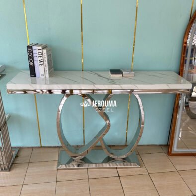 Love couple meja console stainless steel