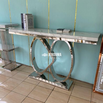 Love couple meja console stainless steel