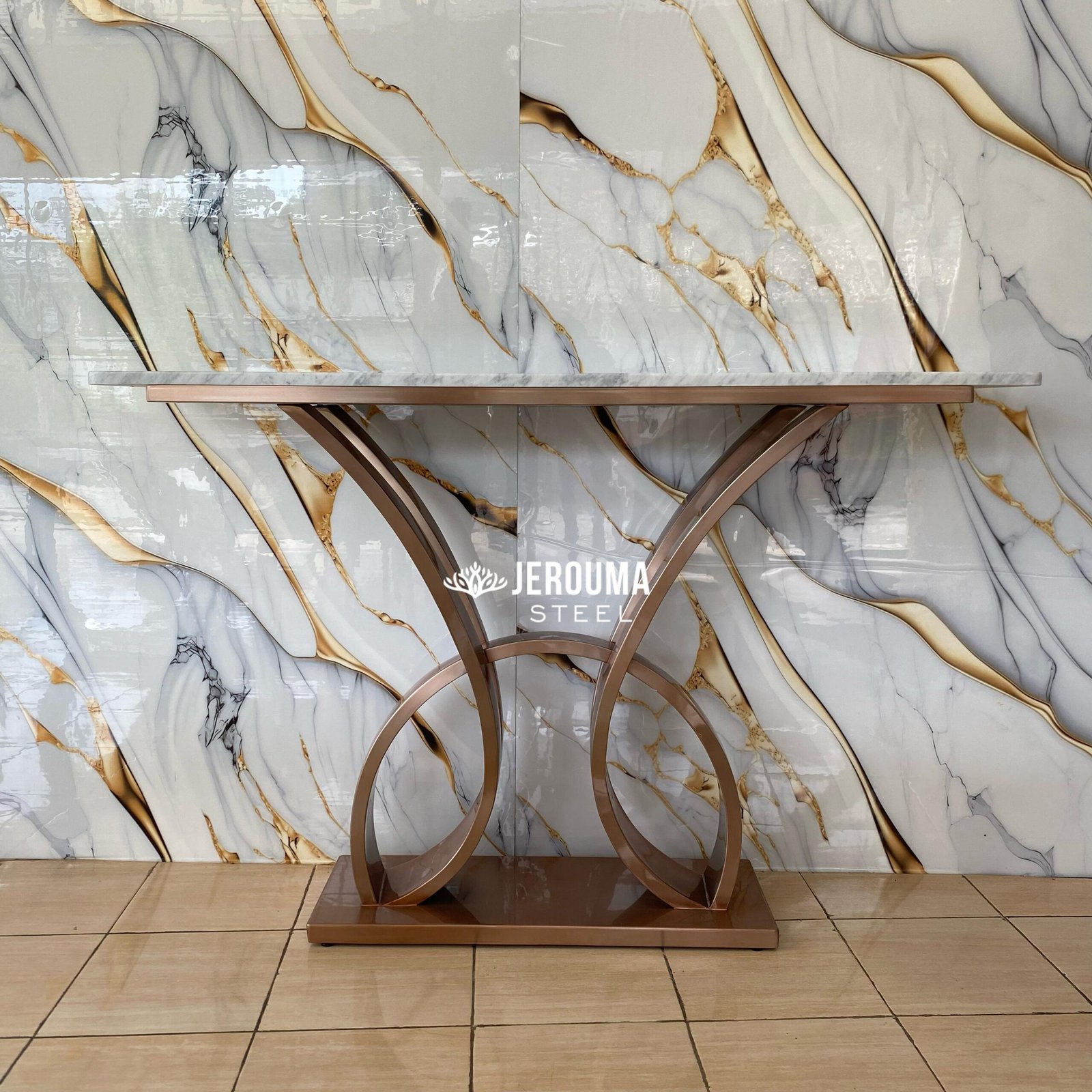 Meja console hallway stainless steel - Jerouma Living