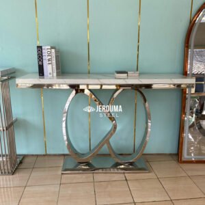 Love couple meja console stainless steel