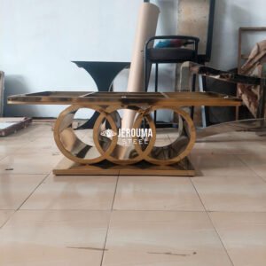 Meja Tamu AUDI 3 Roda Stainless Steel