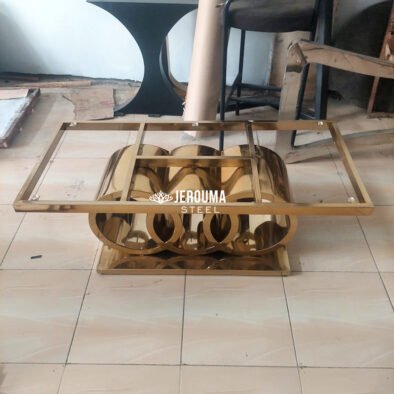 Meja Tamu AUDI 3 Roda Stainless Steel