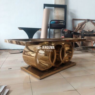 Meja Tamu AUDI 3 Roda Stainless Steel