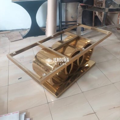 Meja Tamu AUDI 3 Roda Stainless Steel