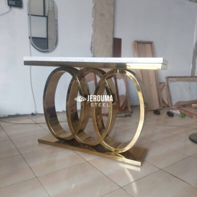 Meja Console Stainless Steel Model Triloop