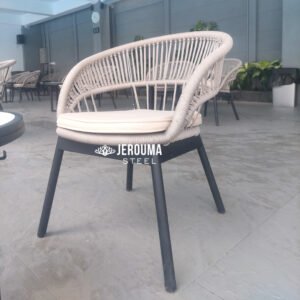 Lounge Chair Modern Stylish, Kursi Makan Rangka Alumunium