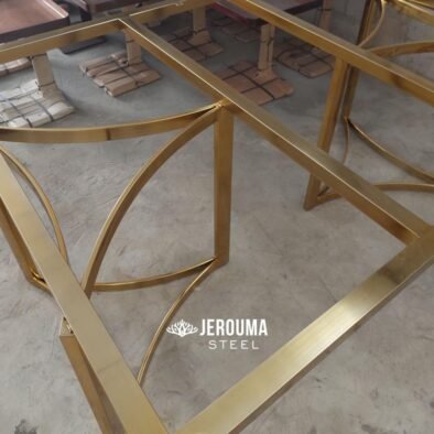 Beauty Curve Meja Makan Stainless Steel - Jerouma Steel