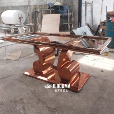 Rangka Meja Makan Lovely Stainless Steel Modern Style
