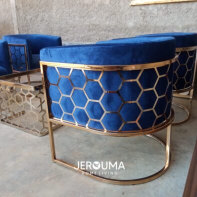 JEROUMA - Kursi Tamu BEE HIVE Set Stainless Steel Modern Living