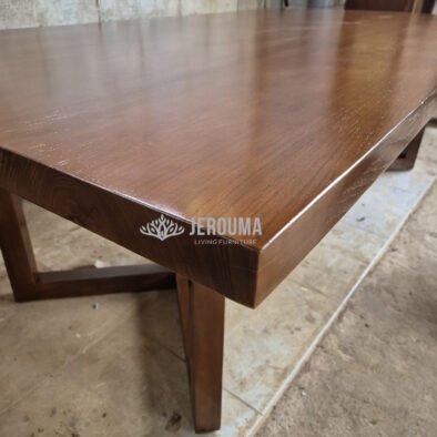 Meja makan minimalis kayu jati Solid