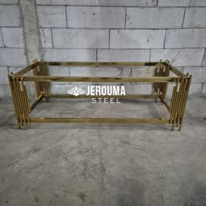 Meja Tamu Stainless Steel Gold - Jerouma Steel