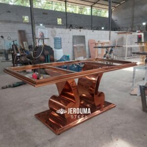 Rangka Meja Makan Lovely Stainless Steel Modern Style