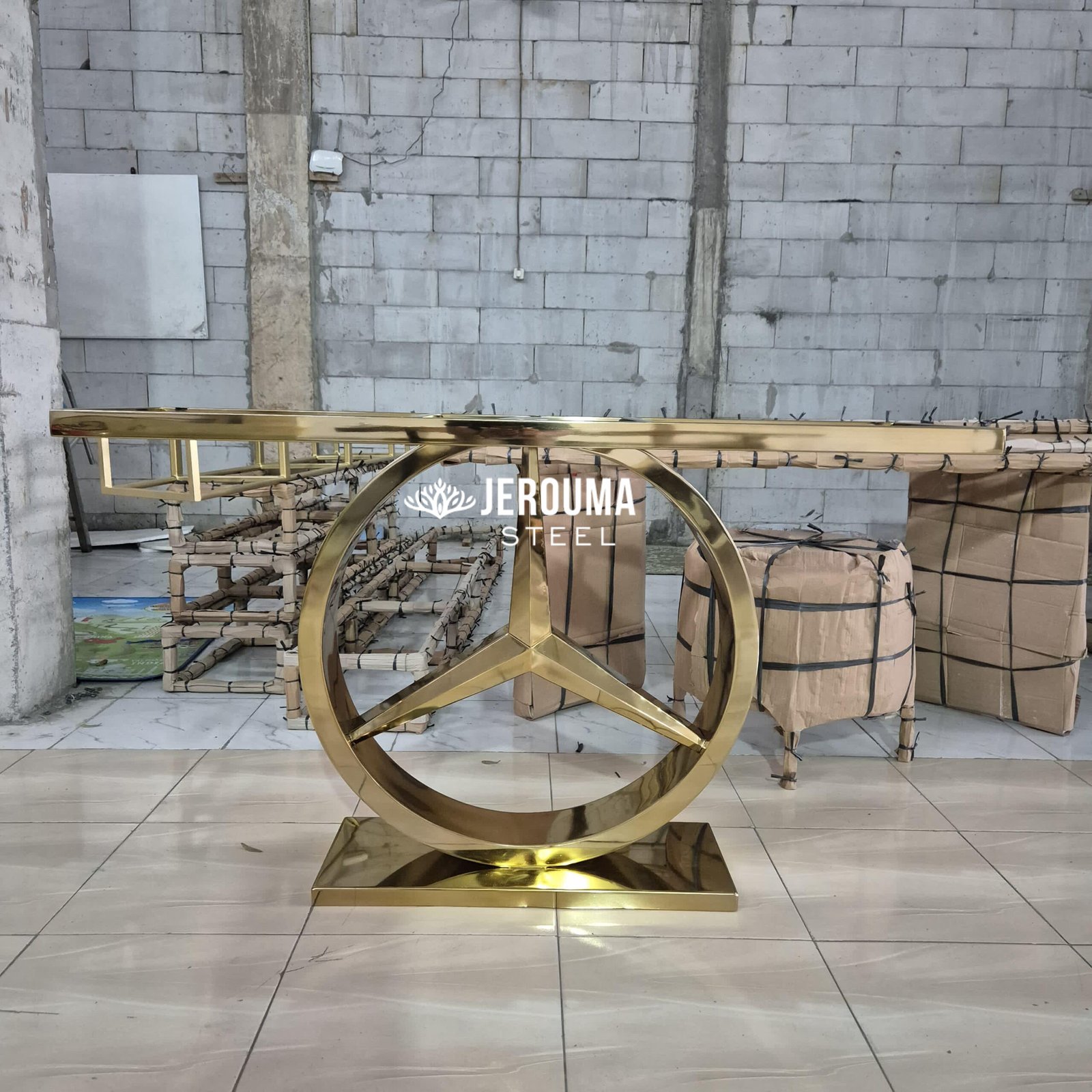 Mercy Classy Console Table Stainless Steel