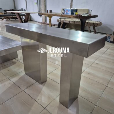 Luxury Console Table Hairline Stainless Steel