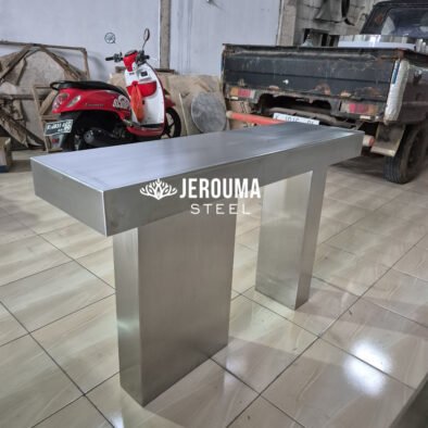 Luxury Console Table Hairline Stainless Steel