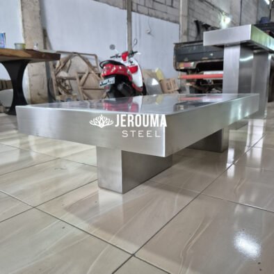 Coffee Table Luxury Hairlines Stainless Steel