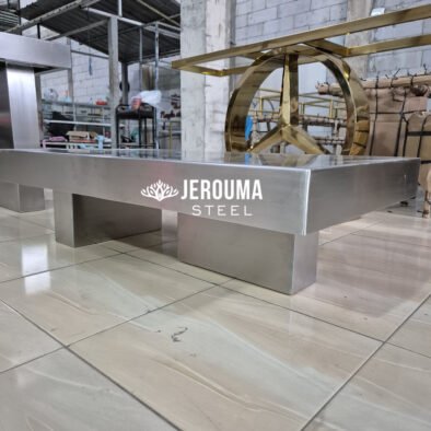 Coffee Table Luxury Hairlines Stainless Steel