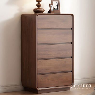 Lemari Laci Minimalis Modern Kayu Jati 5 Susun