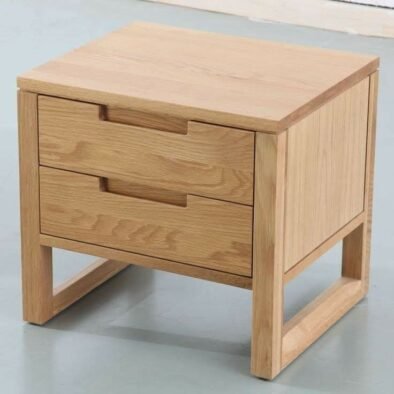 Side Table Kayu Jati Motif Minimalis Diamond - Meja Lampu