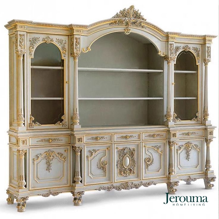 Lemari Pajangan Klasik Mewah – Luxury Classic Display Cabinet