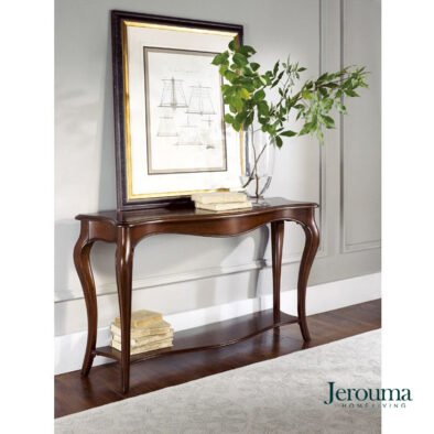 Meja Konsol Kayu Jati Classic Brown – Elegant Minimalist Design