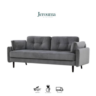 Sofa minimalis modern grey 3 seater