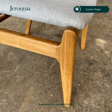 Kursi Makan Kayu Custom Minimalis dengan Dudukan Empuk | Jerouma Living