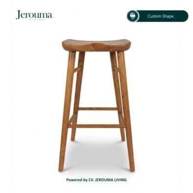 Kursi Bar Kayu Minimalis Custom – Stool Kayu Solid | Jerouma Living