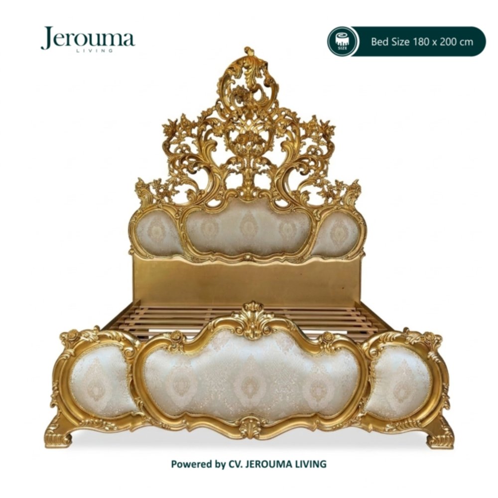 Dipan Mewah Ukir Gold 180x200 cm | Jerouma Living