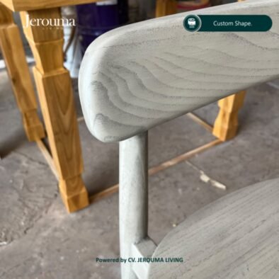 Kursi Makan Kayu Minimalis Custom – Kursi Dining Chair Kayu Solid | Jerouma Living