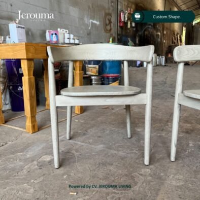 Kursi Makan Kayu Minimalis Custom – Kursi Dining Chair Kayu Solid | Jerouma Living
