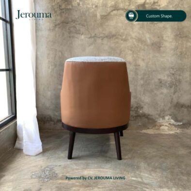 Kursi Lounge Minimalis Modern dengan Sandaran Tinggi – Jerouma Living