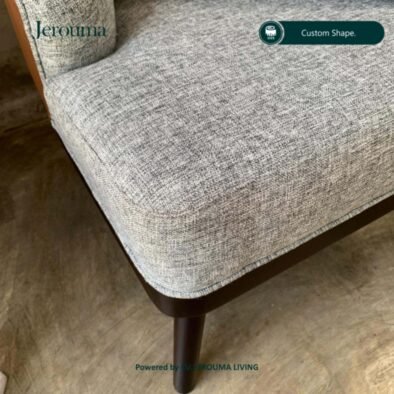Kursi Lounge Minimalis Modern dengan Sandaran Tinggi – Jerouma Living