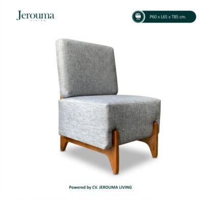 Kursi Santai Kayu Minimalis dengan Bantalan Empuk – Kursi Lounge Modern