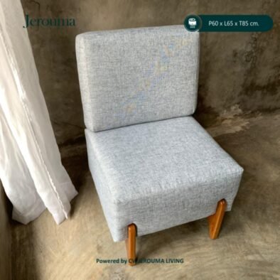 Kursi Santai Kayu Minimalis dengan Bantalan Empuk – Kursi Lounge Modern