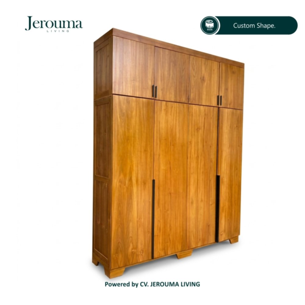 Lemari Pakaian Kayu Minimalis Modern Custom | Jerouma Living