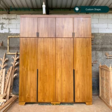 Lemari Pakaian Kayu Minimalis Modern Custom | Jerouma Living